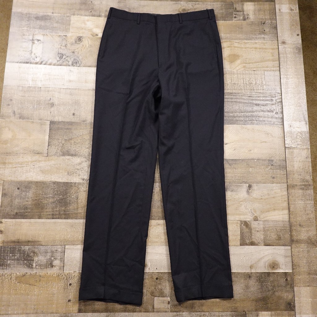 Brooks Brothers Brooksease Wool Dress Pants Men’s 36l Black Classic Usa Made